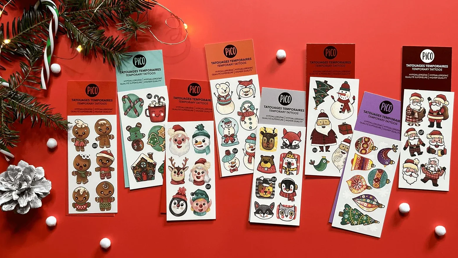 Tattoo stickers for Christmas