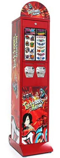 Mechanical tattoo vending machine