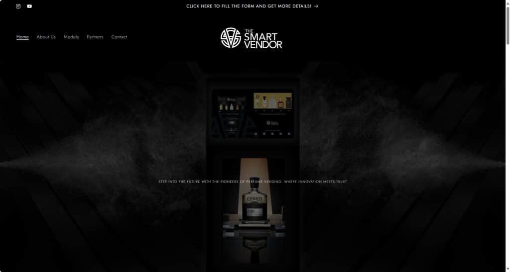 perfume vending machines from Smart Vendor