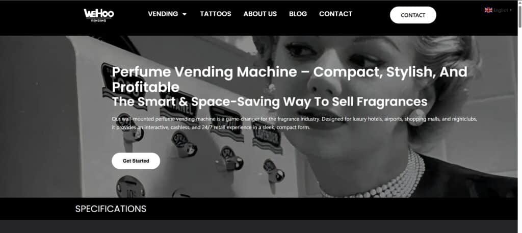 Wehoo perfume vending machine