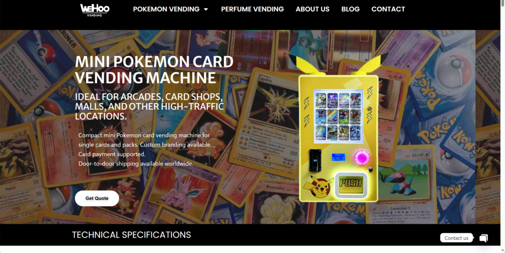 pokemon card vending machine suppliers