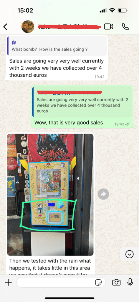pokemon vending machine profit
