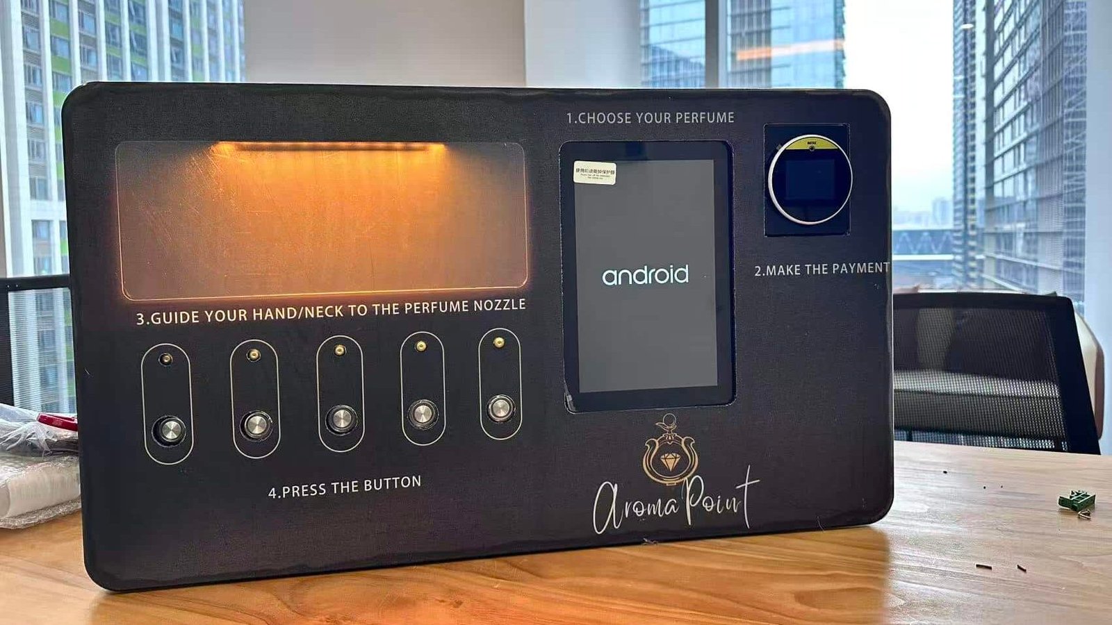 Brand customization for perfume vending machine