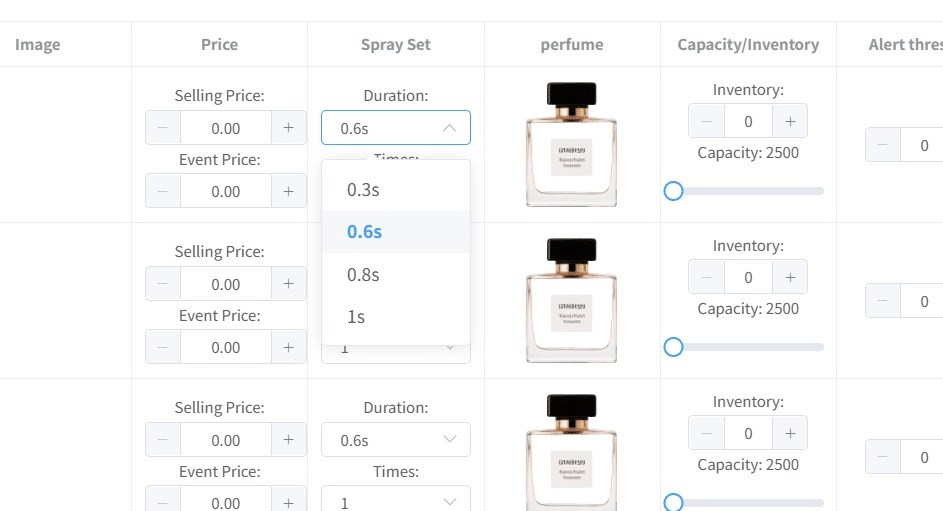  AI backend for perfume vending machine