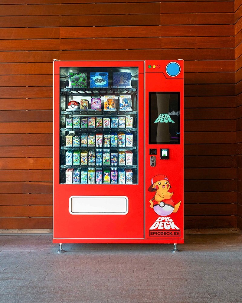 Pokémon card vending machine in shopping mall
